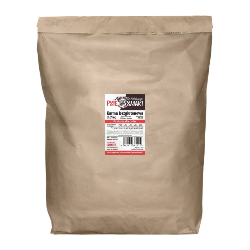 Karma bezglutenowa pełnoporcjowa drobiowo-wołowa 7KG