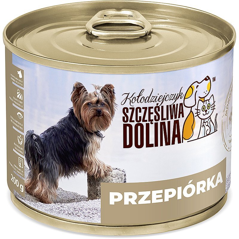Szczęśliwa Dolina Przepiórka 100% 200g karma mokra