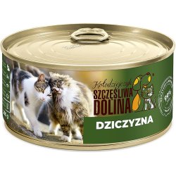 Szczęśliwa Dolina Dziczyzna i wołowina 99% 300g mokra karma dla kota