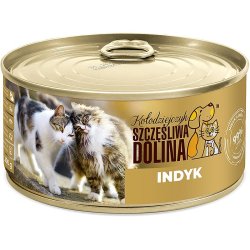 Szczęśliwa Dolina Indyk i drób 99% 300g karma mokra dla kota