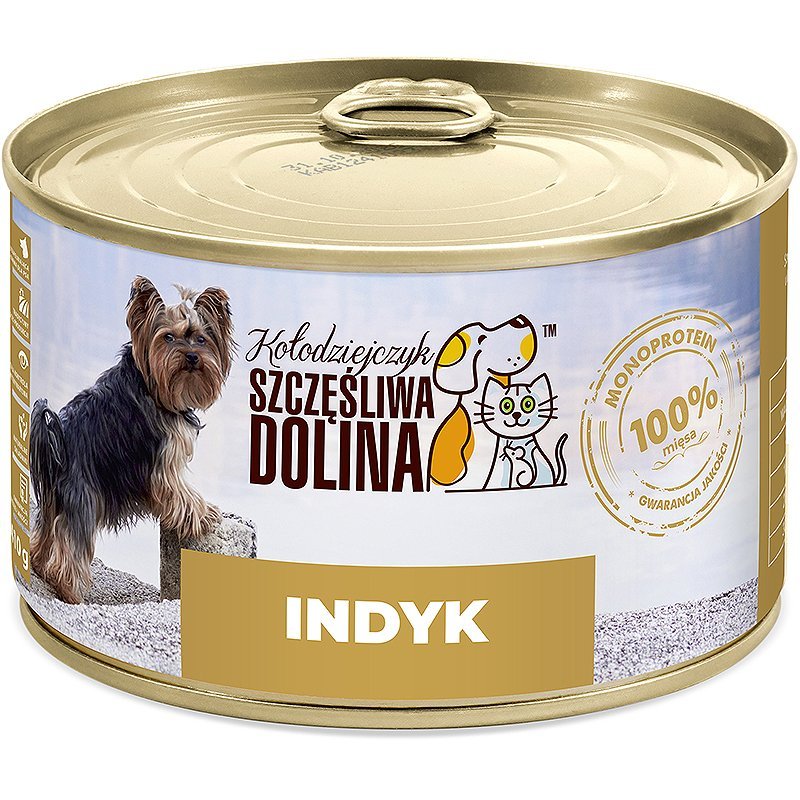 Szczęśliwa Dolina Indyk 100% 410g karma mokra