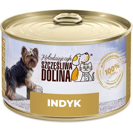 Szczęśliwa Dolina Indyk 100% 410g karma mokra