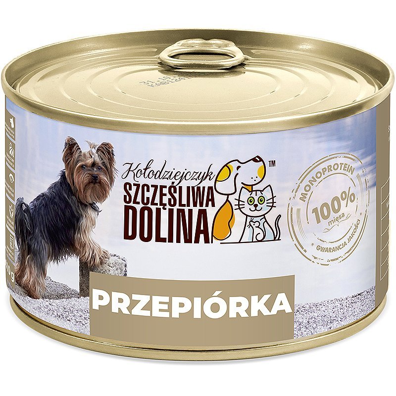 Szczęśliwa Dolina Przepiórka 100% 410g karma mokra