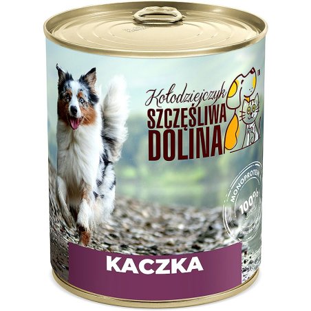 Szczęśliwa Dolina Kaczka 100% 850g karma mokra