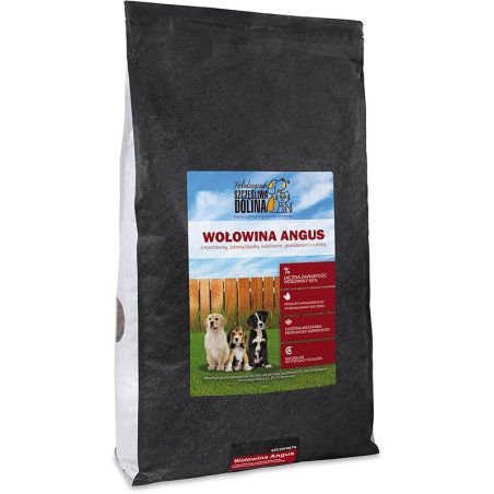 Szczęśliwa Dolina Wołowina Angus 65% 12kg JUNIOR