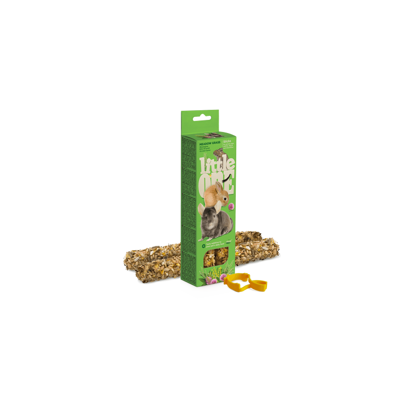 Kolby dla świnek morskich, królików, koszatniczek i szynszyli z trawą łąkową 2x55g