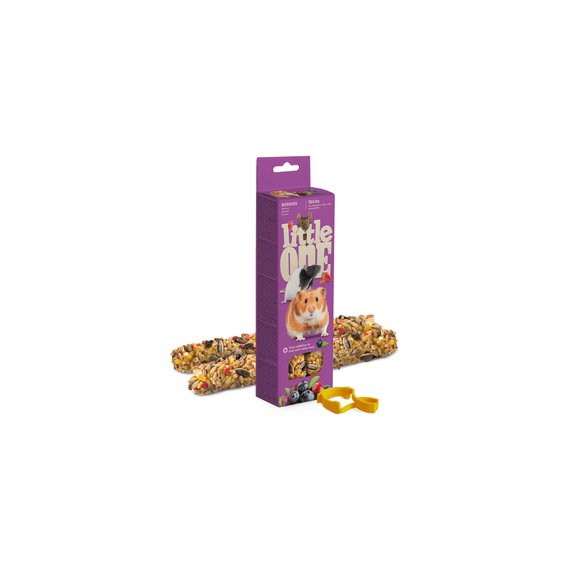 Kolby dla chomików, szczurów, myszy i myszoskoczków z jagodami 2x60g