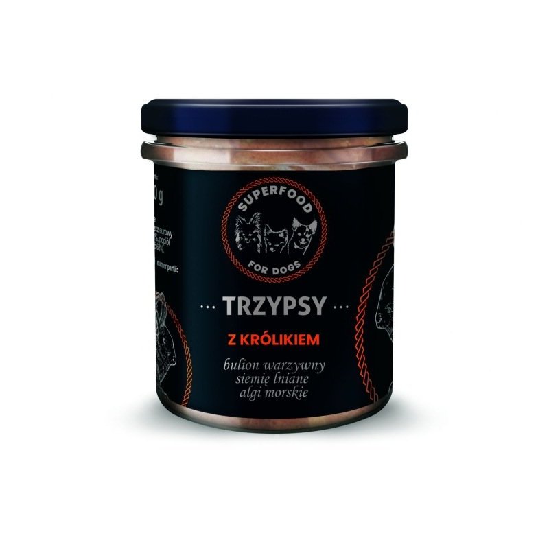 Trzypsy Wieprzowina z Królikiem Superfood 300g