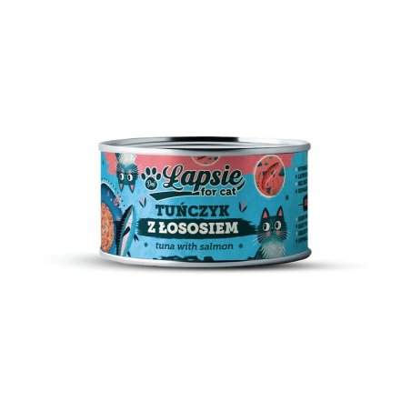Łapsie Filet z tuńczyka w bulionie z łososiem 80g
