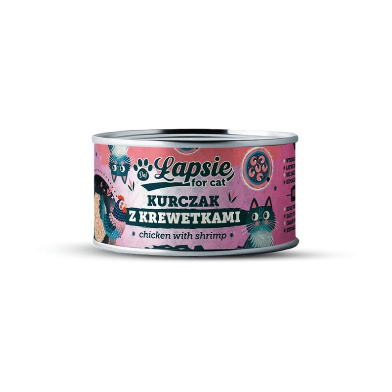 Łapsie Filet z kurczaka w bulionie z krewetką 80g