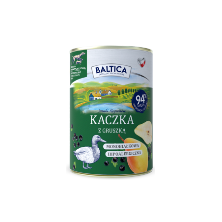 Baltica Smaki Regionów Adult Kaczka z gruszką Mokra Karma dla psa op. 400g