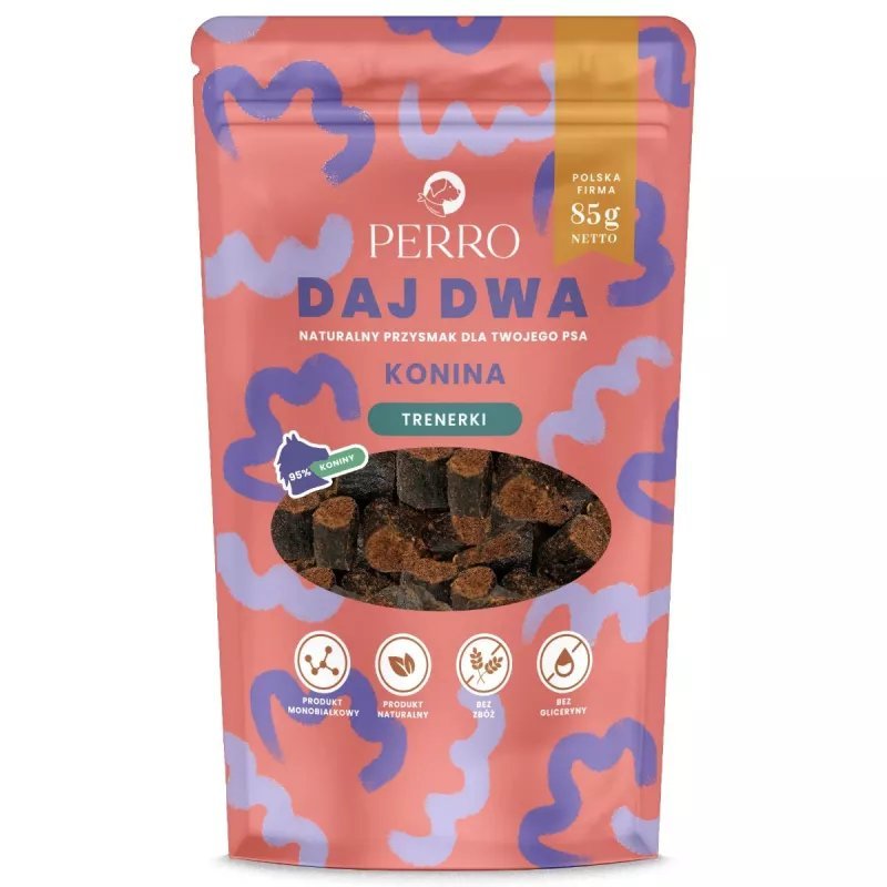 Perro Daj Dwa Trenerki Konina 85g