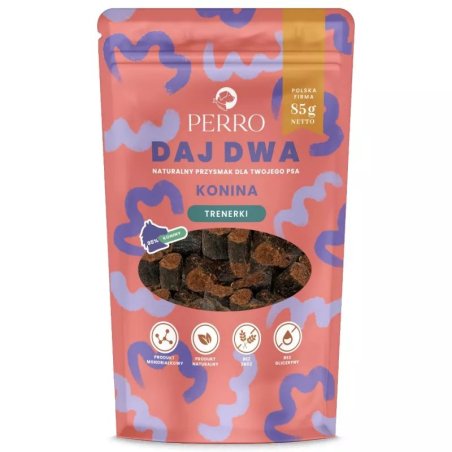 Perro Daj Dwa Trenerki Konina 85g
