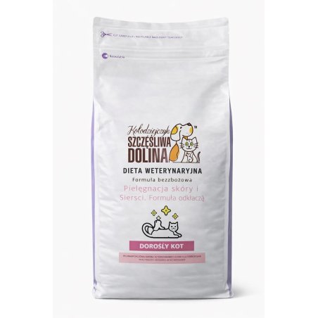 Szczęśliwa Dolina Pielęgnacja skóry i sierści, Formuła Odkłaczająca 5kg Kot dorosły