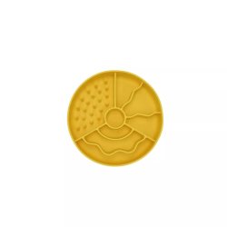 Fiboo slow fiboowl mini antypoślizgowa miska spowalniająca jedzenie żółta