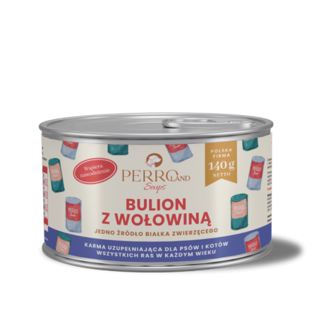 Perro Bulion z wołowiną dla psa i kota 140g