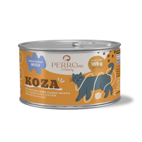 PERROland CATering  Koza – karma mokra dla kotów 185g