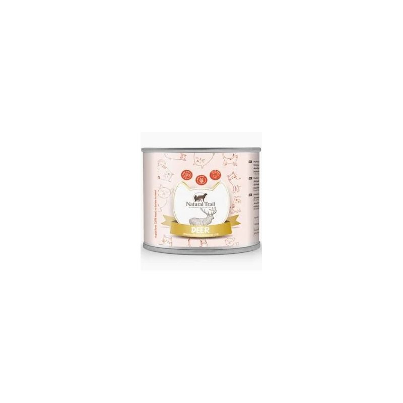 NATURAL TRAIL Monoprotein Jeleń Mono - mokra karma dla kota - 185g
