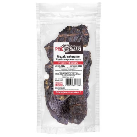 Wątroba Wieprzowa suszona 100g