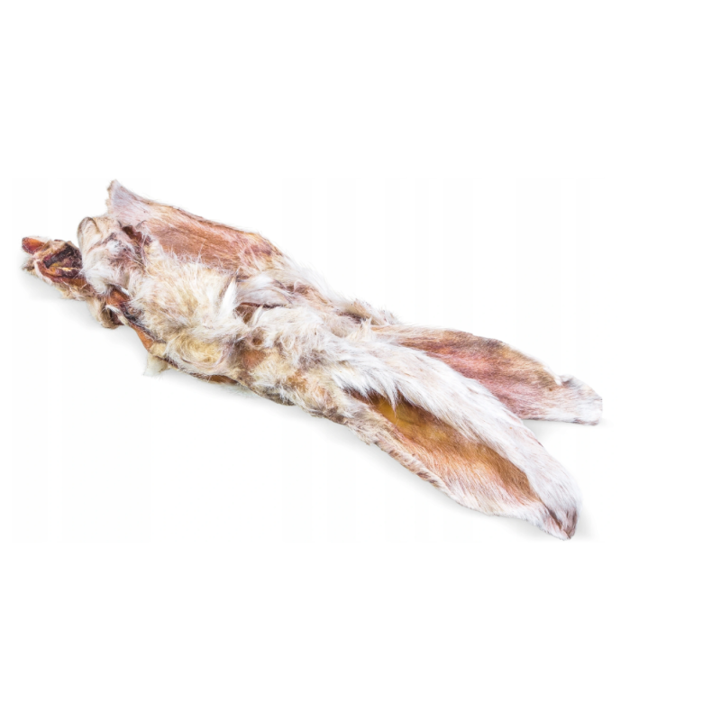 Ucho Królicze z Futrem suszone 500g