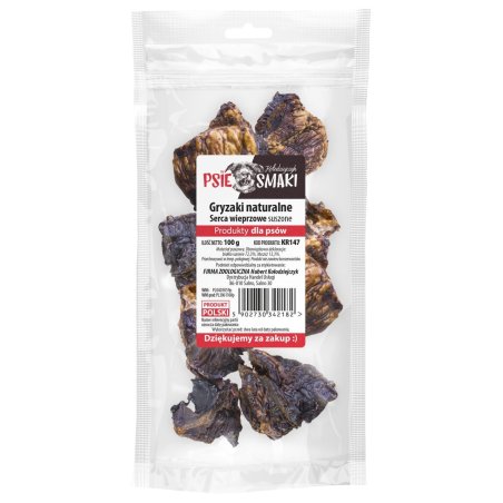 Serca Wieprzowe suszone 100g