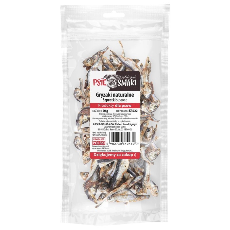 Szprotki suszone 50g