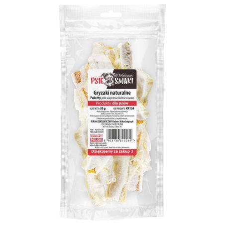 Paluchy jelita wieprzowe bielone suszone 55g