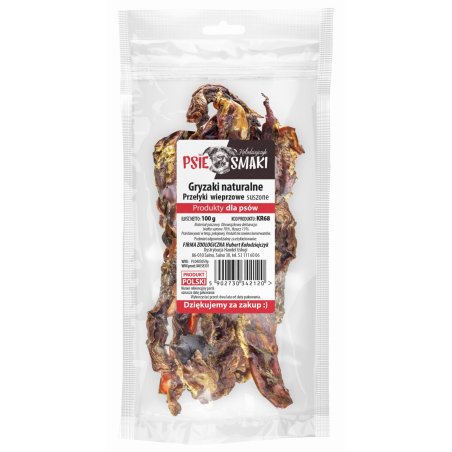 Przełyki Wieprzowe suszone 100g