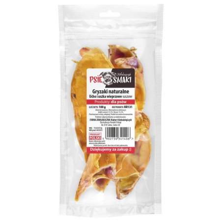 Ucho i Uszka wieprzowe suszone 100g