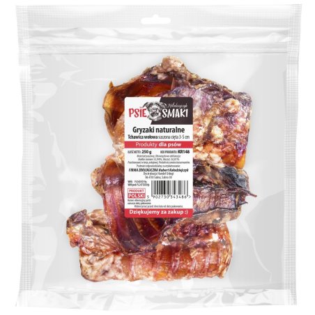 Tchawica Wołowa cięta suszona 3-5cm 250g