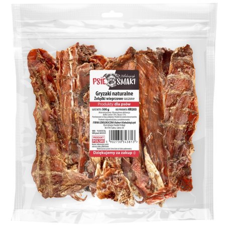 Żołądki Wieprzowe suszone (Paski) 500g
