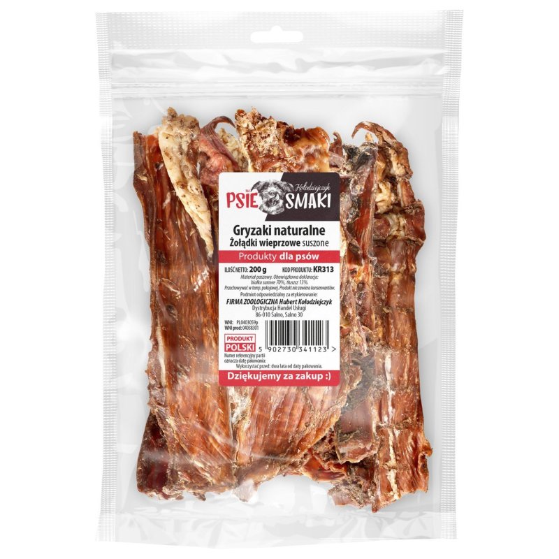 Żołądki Wieprzowe suszone (Paski) 200g